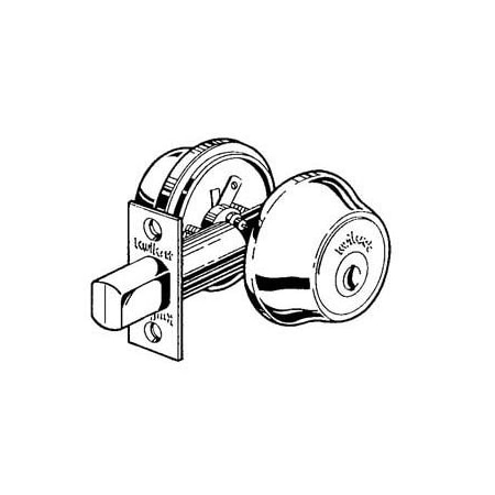 Kwikset Single Cylinder Deadbolt W/ RCAL Latch and RCS Strike Satin Chrome Finish 660-26D